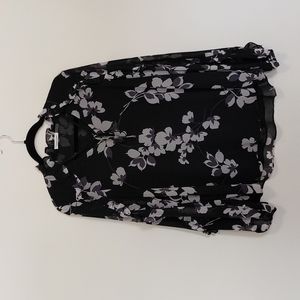 Ruffle Neck, Calvin Klein blouse, (L)